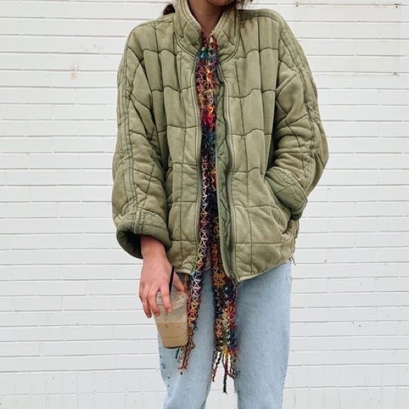 Free People Quilted Bomber Jackets